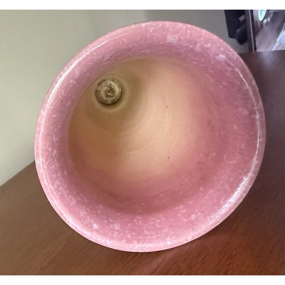 Roseville Baneda Pink 1932 Vintage Art Deco Pottery‎ Ceramic Handled Vase 604-7